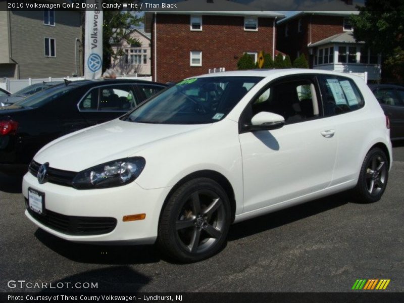 Candy White / Titan Black 2010 Volkswagen Golf 2 Door