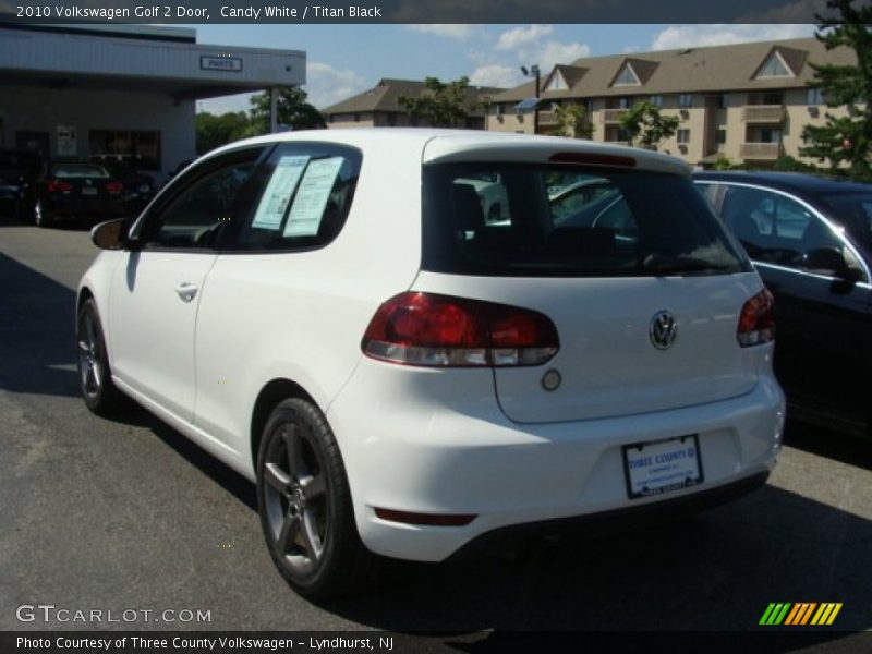 Candy White / Titan Black 2010 Volkswagen Golf 2 Door