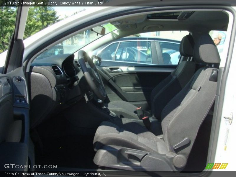 Candy White / Titan Black 2010 Volkswagen Golf 2 Door