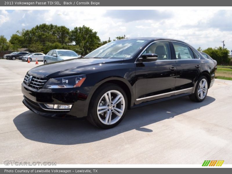 Black / Cornsilk Beige 2013 Volkswagen Passat TDI SEL