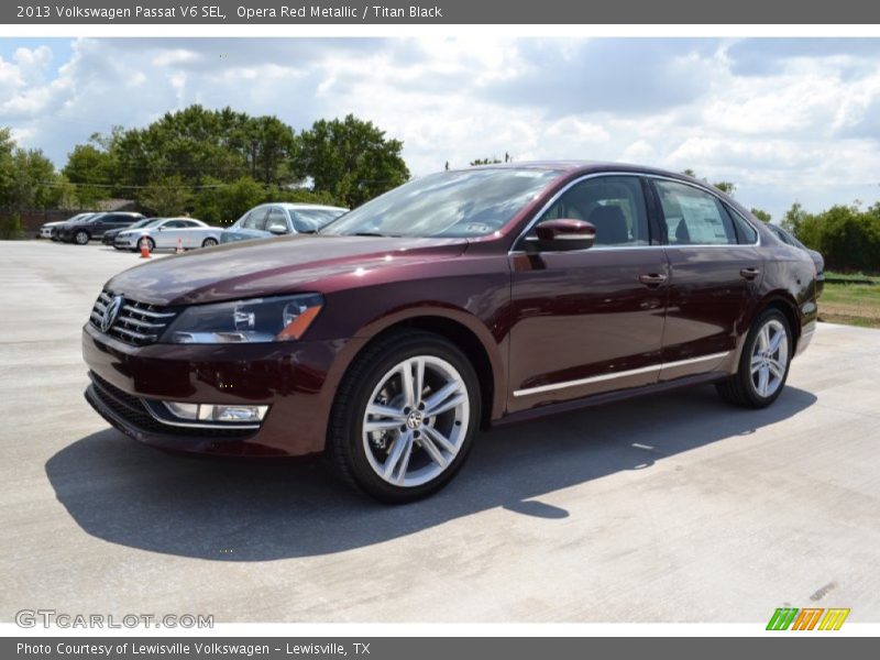 Opera Red Metallic / Titan Black 2013 Volkswagen Passat V6 SEL