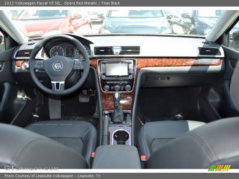 Opera Red Metallic / Titan Black 2013 Volkswagen Passat V6 SEL