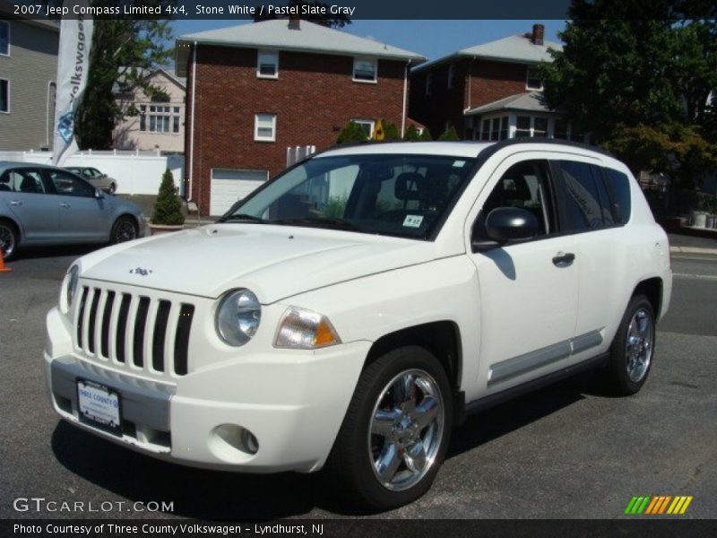 Stone White / Pastel Slate Gray 2007 Jeep Compass Limited 4x4