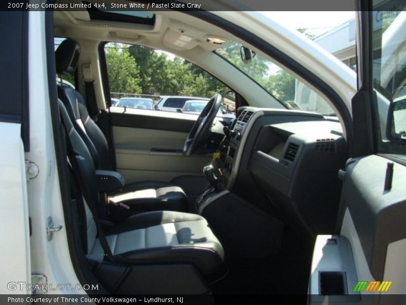 Stone White / Pastel Slate Gray 2007 Jeep Compass Limited 4x4