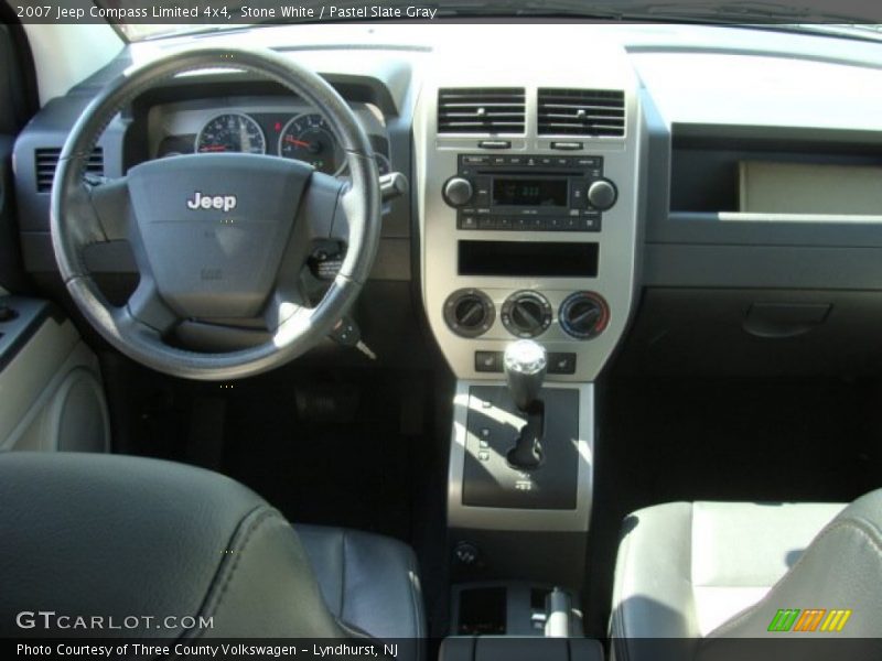 Stone White / Pastel Slate Gray 2007 Jeep Compass Limited 4x4