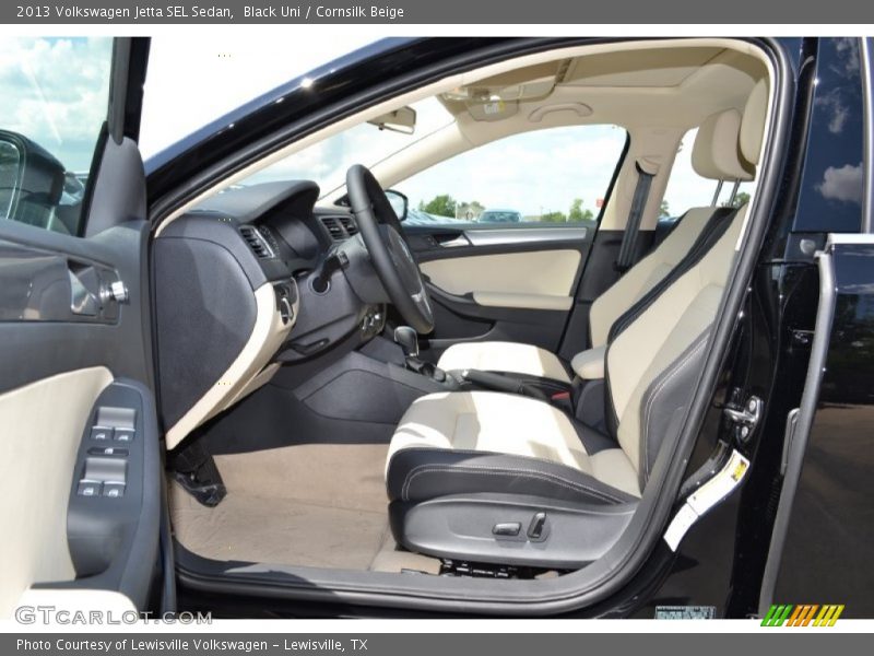 Black Uni / Cornsilk Beige 2013 Volkswagen Jetta SEL Sedan
