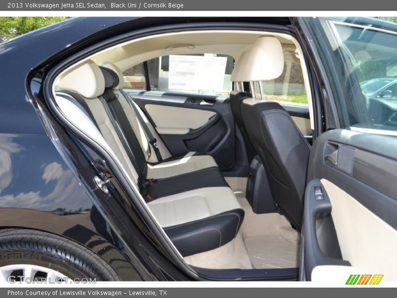 Black Uni / Cornsilk Beige 2013 Volkswagen Jetta SEL Sedan