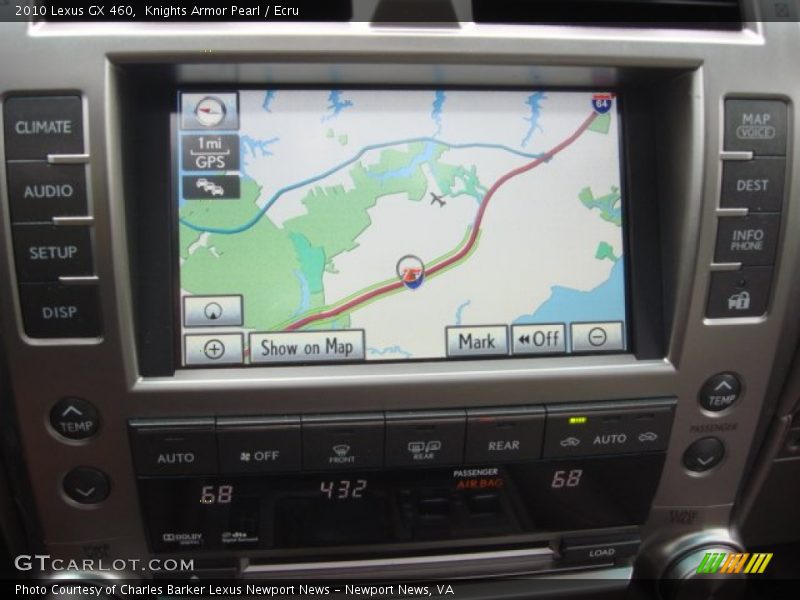 Navigation of 2010 GX 460