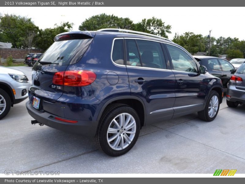Night Blue Metallic / Black 2013 Volkswagen Tiguan SE