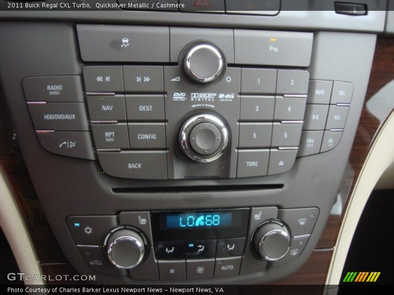 Controls of 2011 Regal CXL Turbo