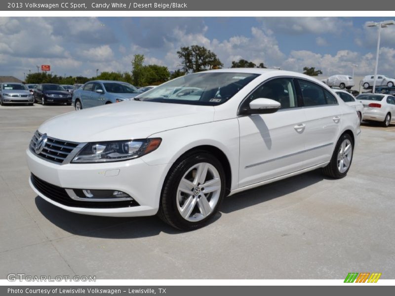 Candy White / Desert Beige/Black 2013 Volkswagen CC Sport