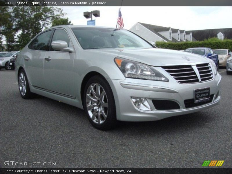 Platinum Metallic / Jet Black 2012 Hyundai Equus Signature