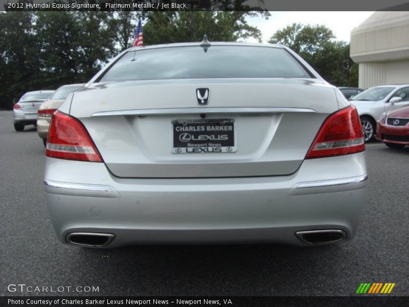 Platinum Metallic / Jet Black 2012 Hyundai Equus Signature