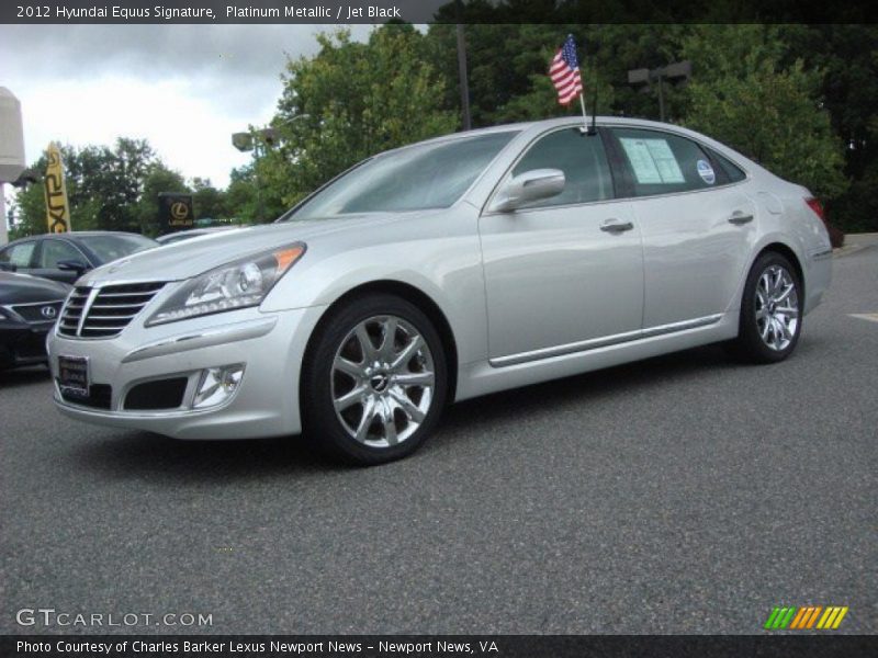 Platinum Metallic / Jet Black 2012 Hyundai Equus Signature