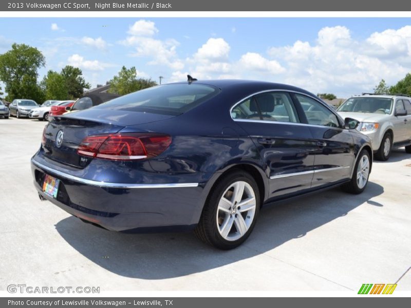 Night Blue Metallic / Black 2013 Volkswagen CC Sport