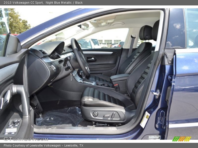 Night Blue Metallic / Black 2013 Volkswagen CC Sport