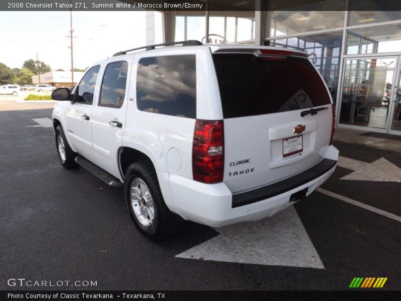 Summit White / Morocco Brown/Ebony 2008 Chevrolet Tahoe Z71