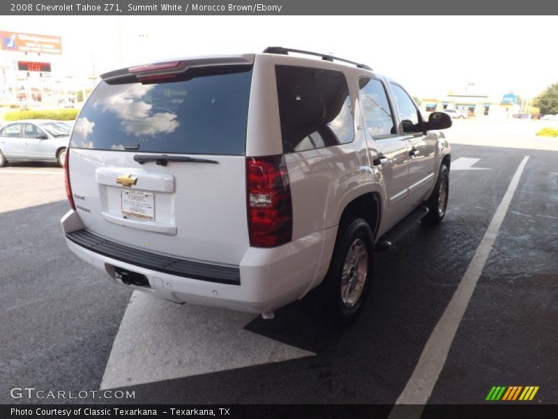 Summit White / Morocco Brown/Ebony 2008 Chevrolet Tahoe Z71
