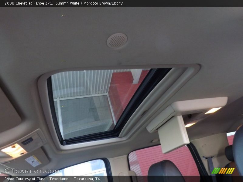 Summit White / Morocco Brown/Ebony 2008 Chevrolet Tahoe Z71