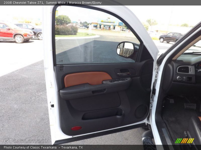 Summit White / Morocco Brown/Ebony 2008 Chevrolet Tahoe Z71