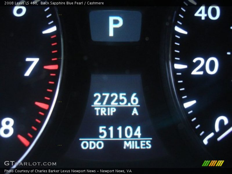 Black Sapphire Blue Pearl / Cashmere 2008 Lexus LS 460