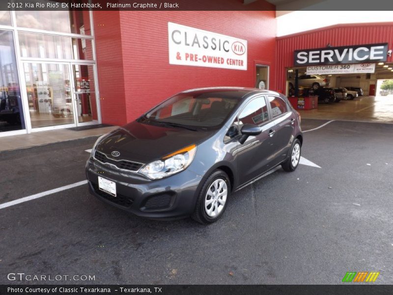 Platinum Graphite / Black 2012 Kia Rio Rio5 EX Hatchback