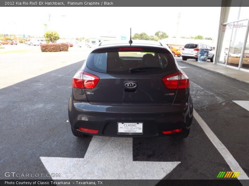 Platinum Graphite / Black 2012 Kia Rio Rio5 EX Hatchback