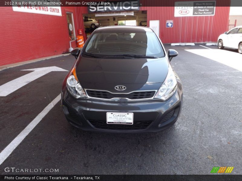 Platinum Graphite / Black 2012 Kia Rio Rio5 EX Hatchback