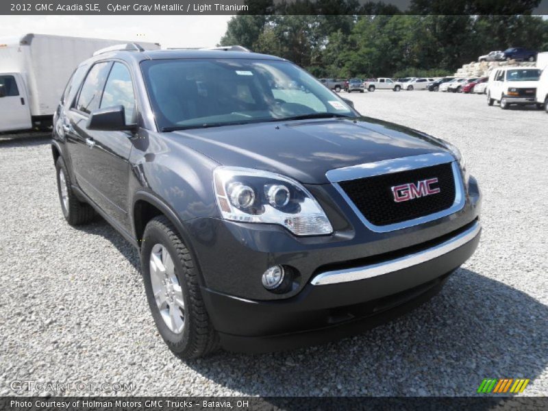 Cyber Gray Metallic / Light Titanium 2012 GMC Acadia SLE