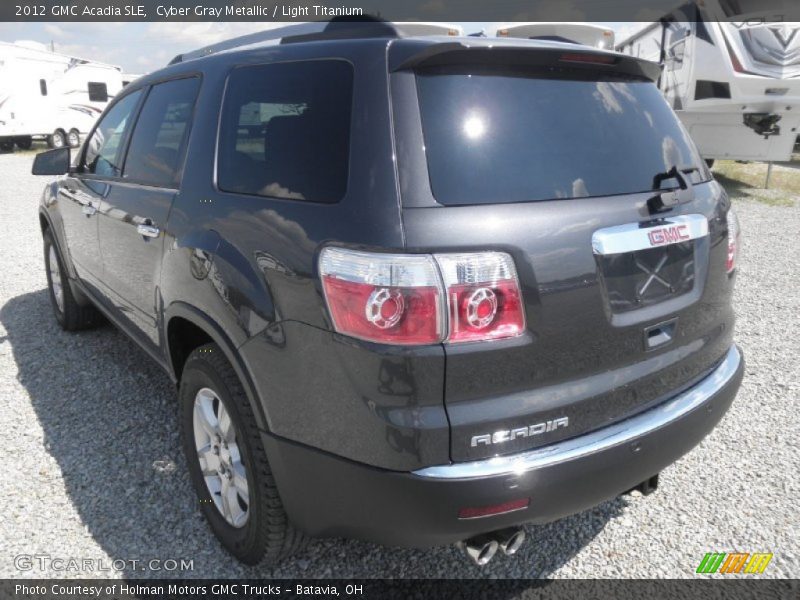 Cyber Gray Metallic / Light Titanium 2012 GMC Acadia SLE