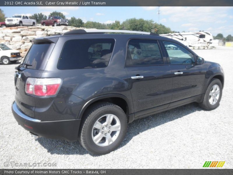 Cyber Gray Metallic / Light Titanium 2012 GMC Acadia SLE