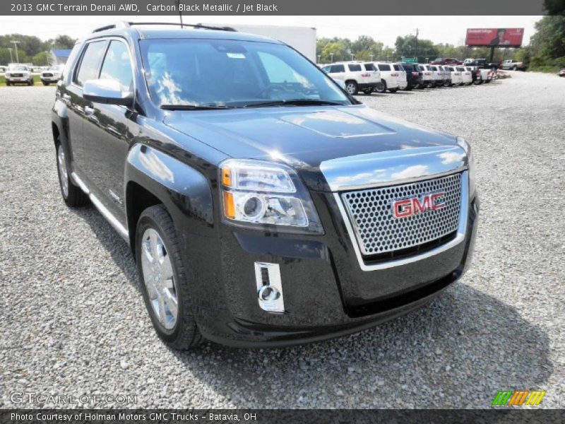 Carbon Black Metallic / Jet Black 2013 GMC Terrain Denali AWD