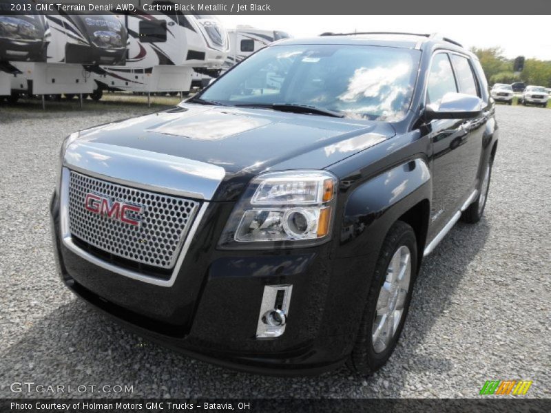 Carbon Black Metallic / Jet Black 2013 GMC Terrain Denali AWD