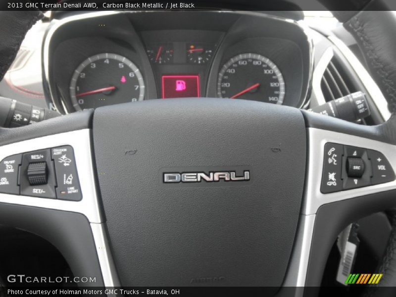 Carbon Black Metallic / Jet Black 2013 GMC Terrain Denali AWD