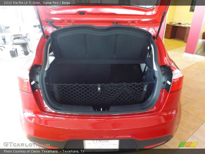 Signal Red / Beige 2013 Kia Rio LX 5-Door