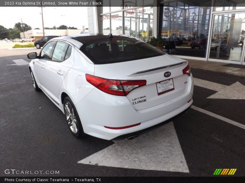 Snow White Pearl / Black 2013 Kia Optima SX Limited