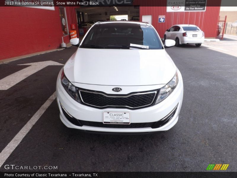 Snow White Pearl / Black 2013 Kia Optima SX Limited