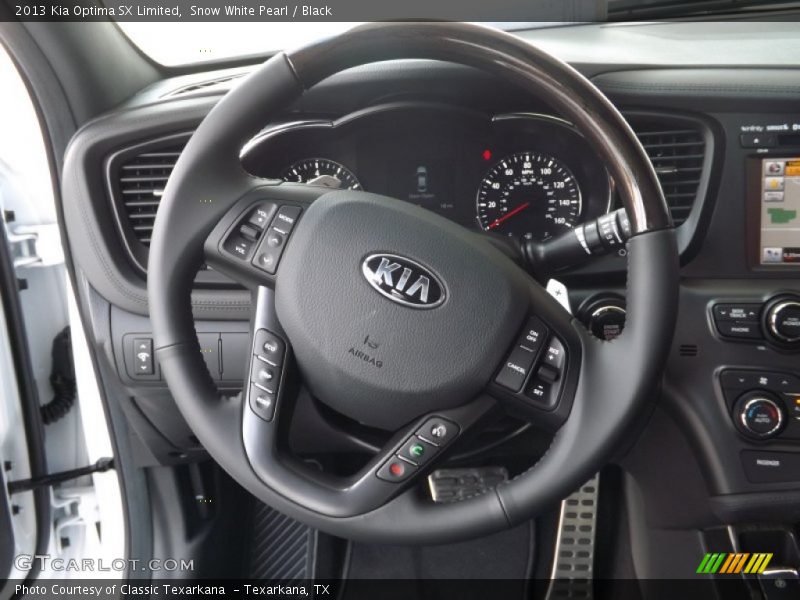 Snow White Pearl / Black 2013 Kia Optima SX Limited
