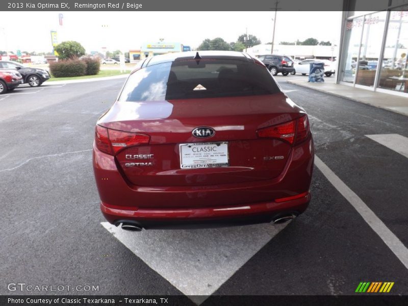 Remington Red / Beige 2013 Kia Optima EX