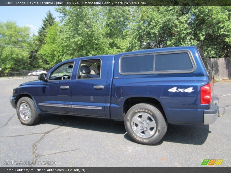 Patriot Blue Pearl / Medium Slate Gray 2005 Dodge Dakota Laramie Quad Cab 4x4