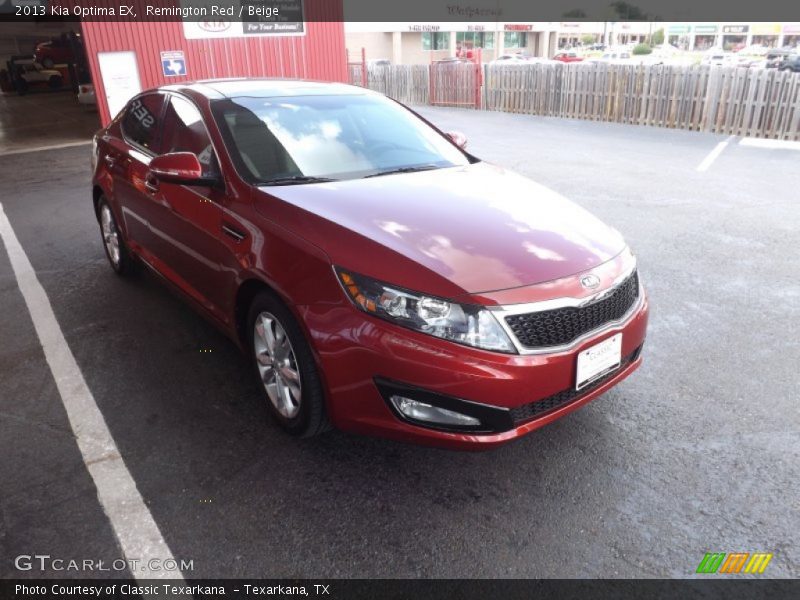 Remington Red / Beige 2013 Kia Optima EX