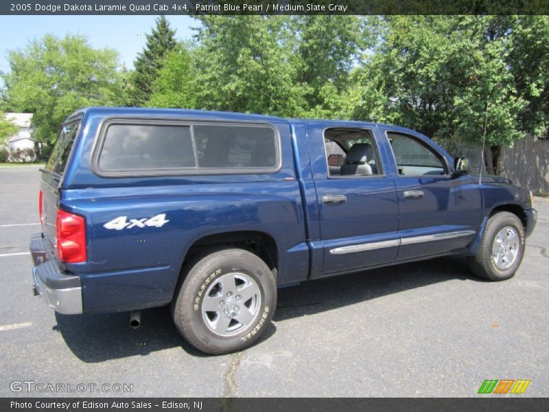 Patriot Blue Pearl / Medium Slate Gray 2005 Dodge Dakota Laramie Quad Cab 4x4