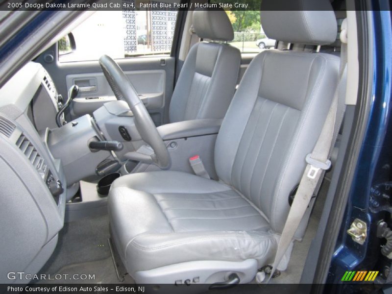 Patriot Blue Pearl / Medium Slate Gray 2005 Dodge Dakota Laramie Quad Cab 4x4