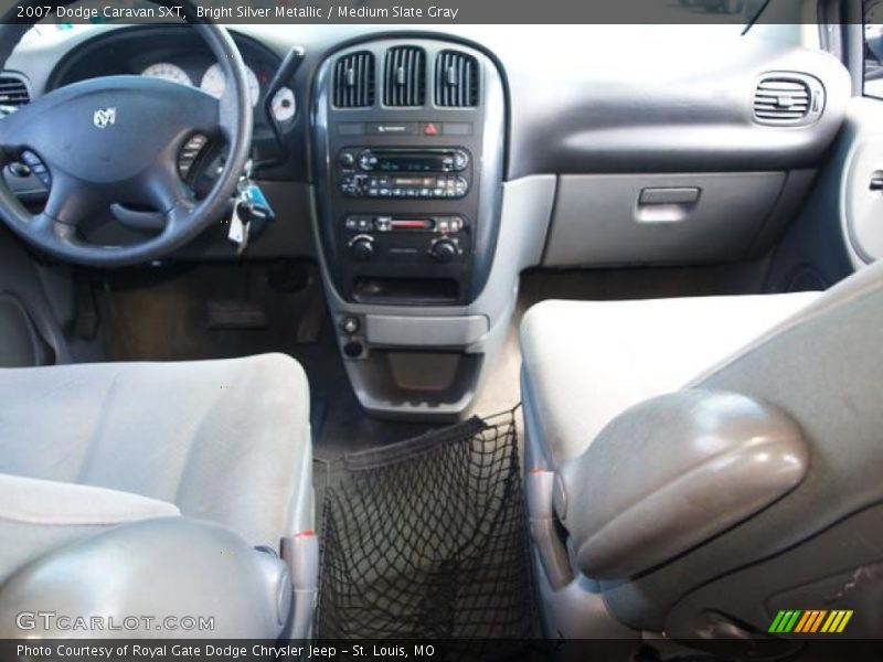 Bright Silver Metallic / Medium Slate Gray 2007 Dodge Caravan SXT