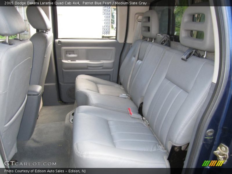 Patriot Blue Pearl / Medium Slate Gray 2005 Dodge Dakota Laramie Quad Cab 4x4