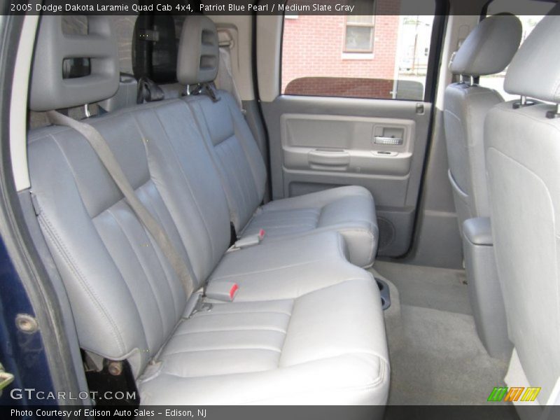 Patriot Blue Pearl / Medium Slate Gray 2005 Dodge Dakota Laramie Quad Cab 4x4