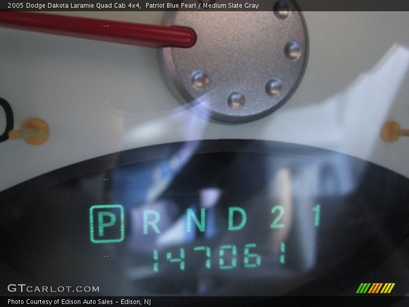 Patriot Blue Pearl / Medium Slate Gray 2005 Dodge Dakota Laramie Quad Cab 4x4