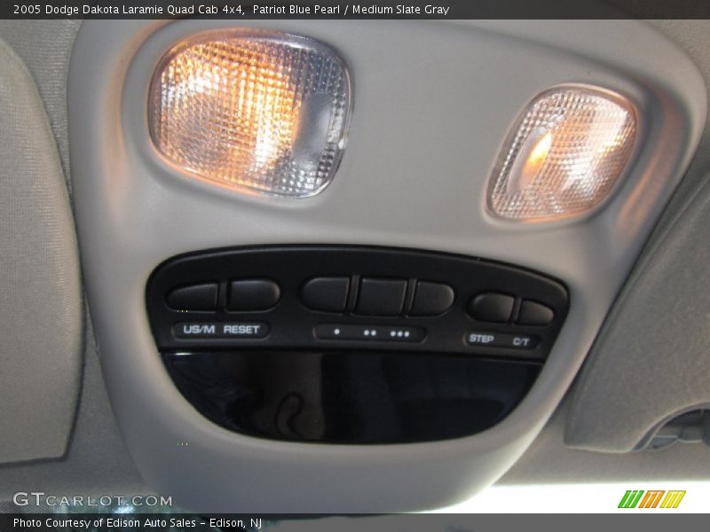 Patriot Blue Pearl / Medium Slate Gray 2005 Dodge Dakota Laramie Quad Cab 4x4