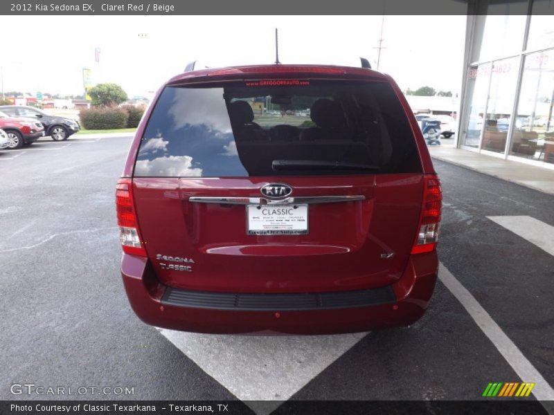 Claret Red / Beige 2012 Kia Sedona EX