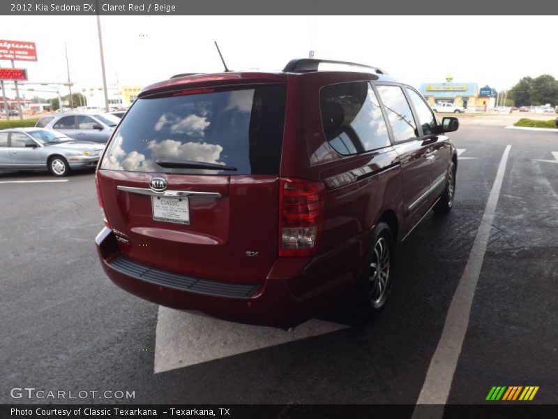 Claret Red / Beige 2012 Kia Sedona EX